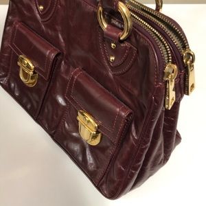 Marc Jacobs Blake Handbag in Wine Burgundy